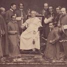 Pope Pius IX with attendants